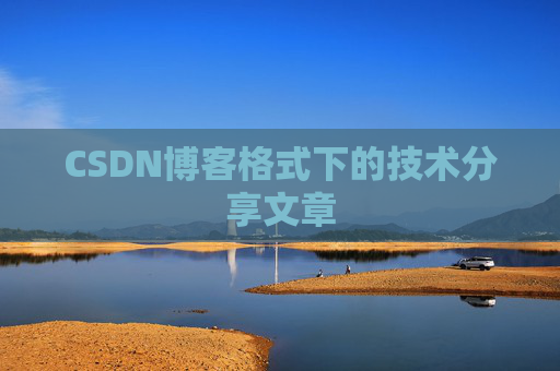 CSDN博客格式下的技术分享文章
